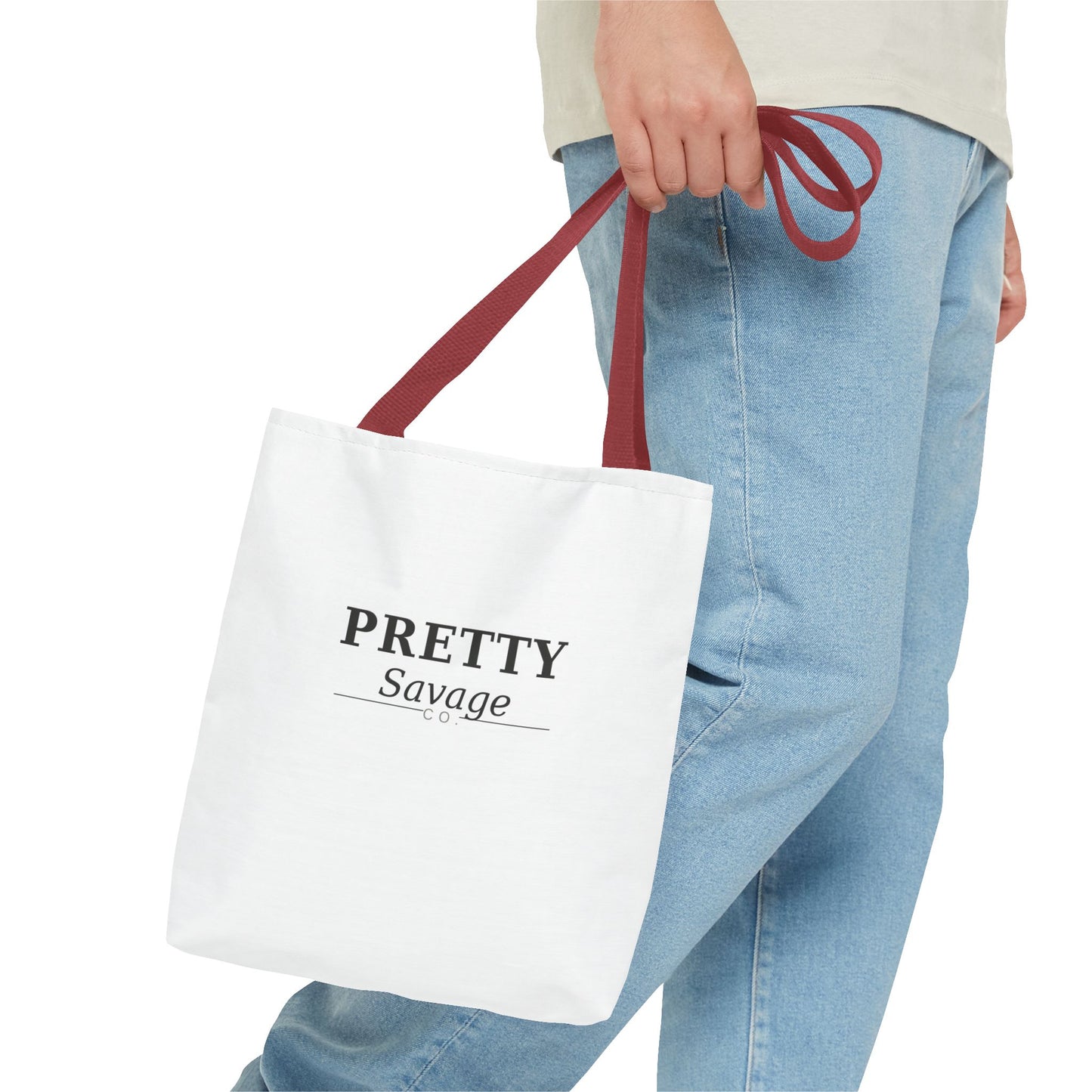 Pretty Savage Tote Bag – Minimal Chic Canvas Beach & Everyday Carry