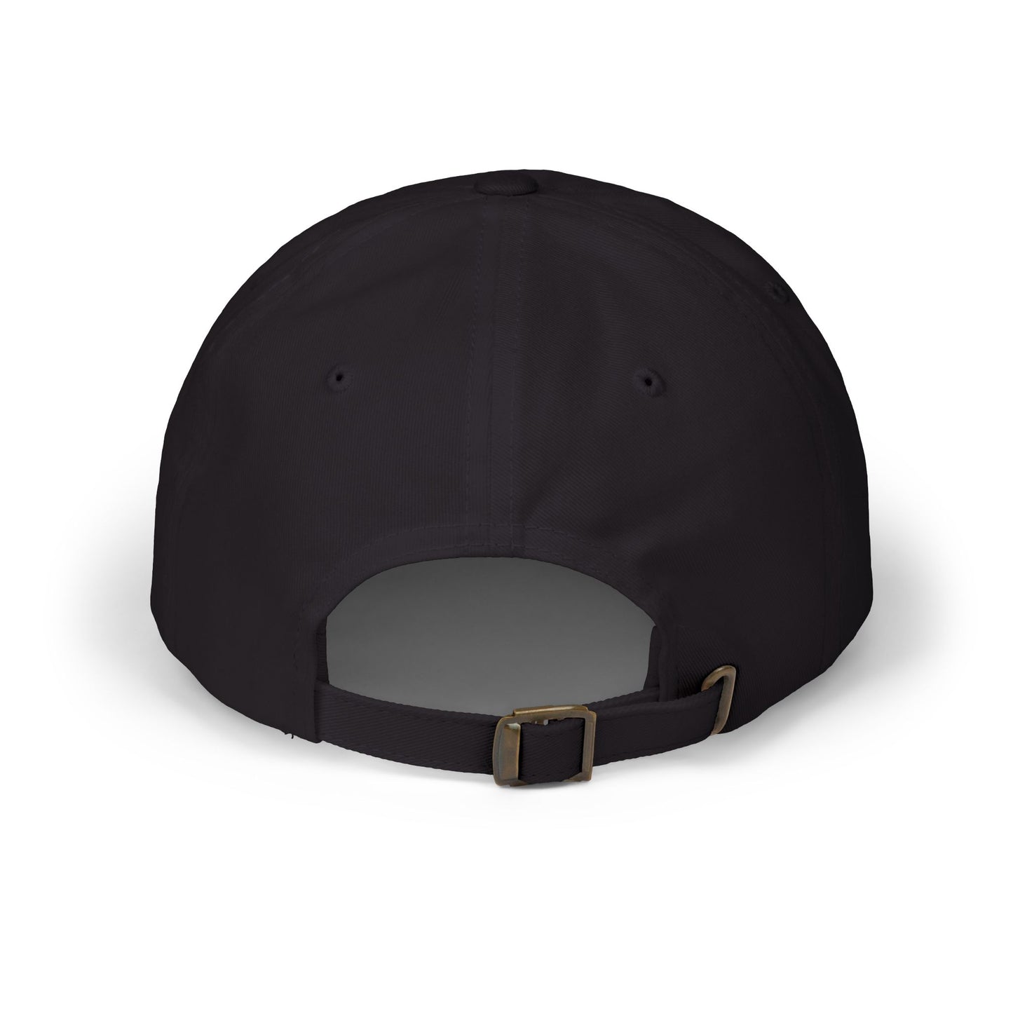 Quiet Storm Dad Cap – Minimalist White Baseball Hat with Subtle 'QUIET Storm.' Text