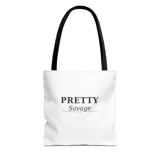 Pretty Savage Tote Bag – Minimal Chic Canvas Beach & Everyday Carry