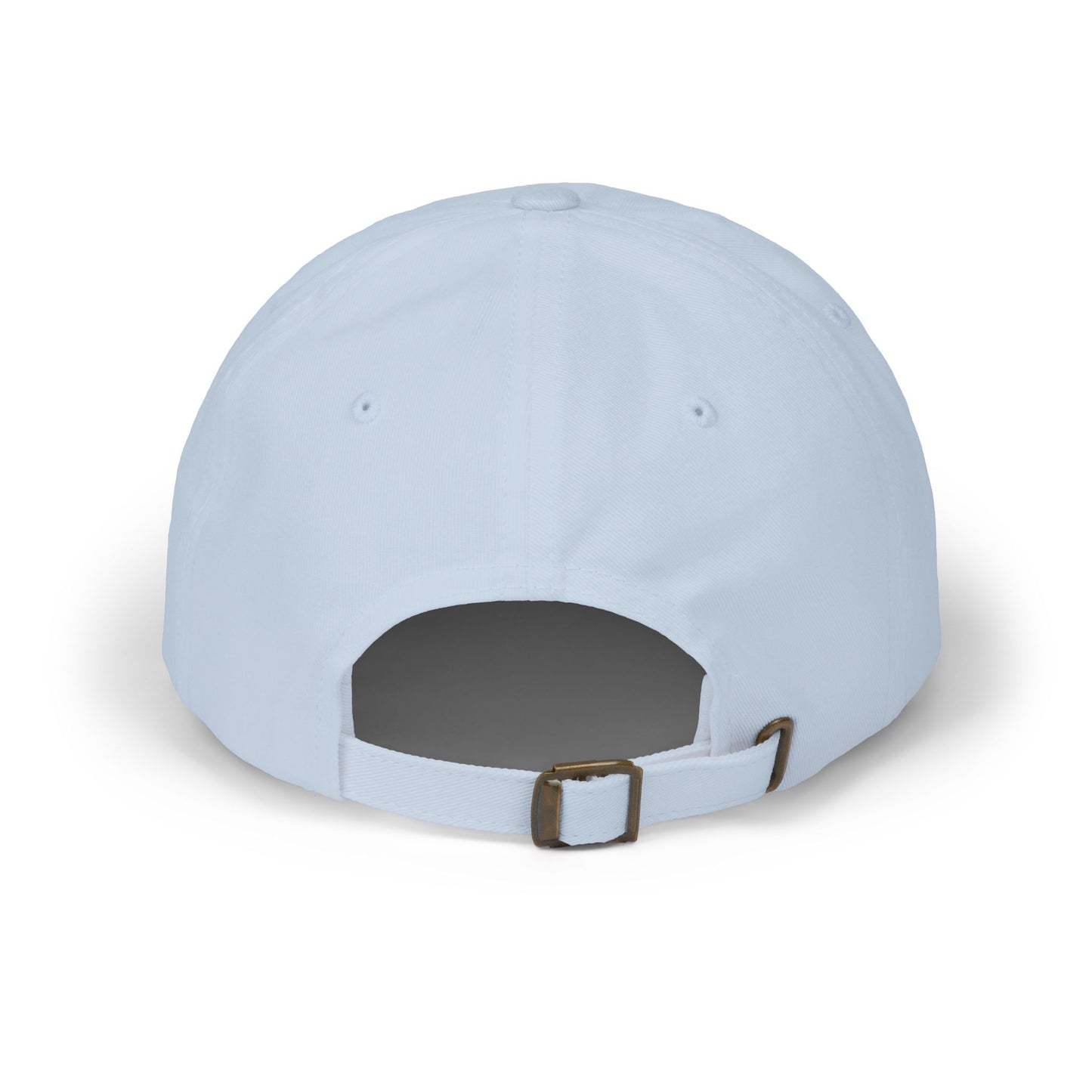 Quiet Storm Dad Cap – Minimalist White Baseball Hat with Subtle 'QUIET Storm.' Text