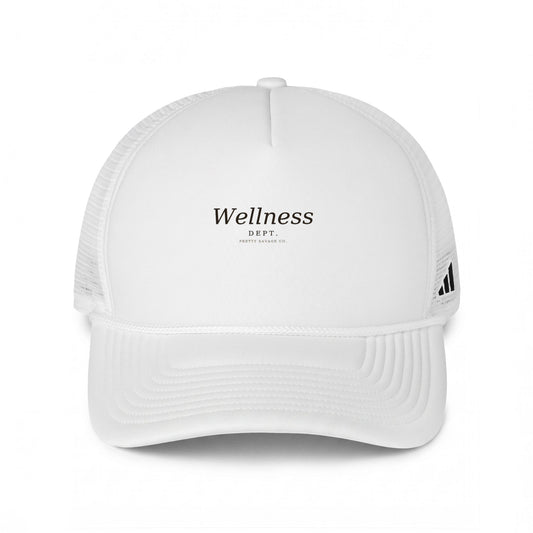 Wellness Dept. Trucker Hat – Minimal White Wellness Cap
